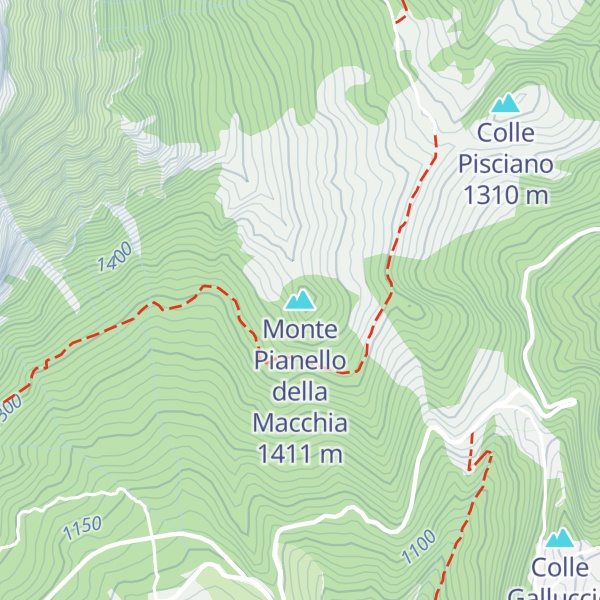 Map of Monte Pianello della Macchia