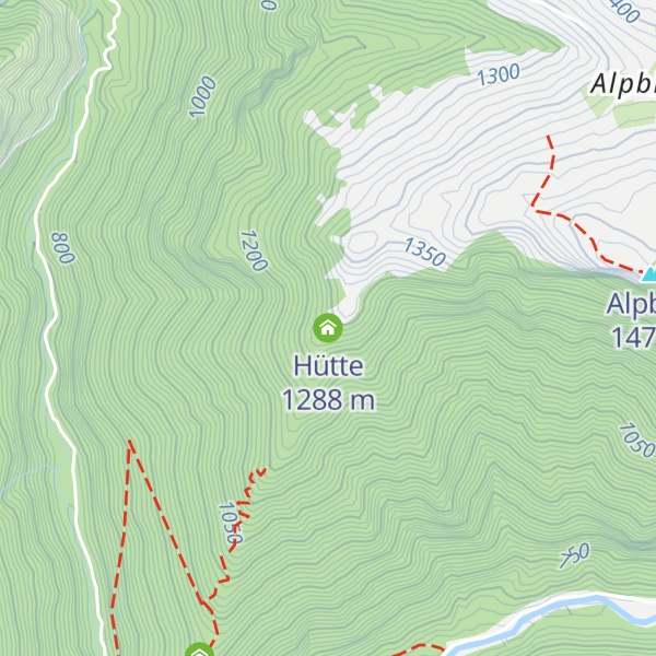 Map of Hütte