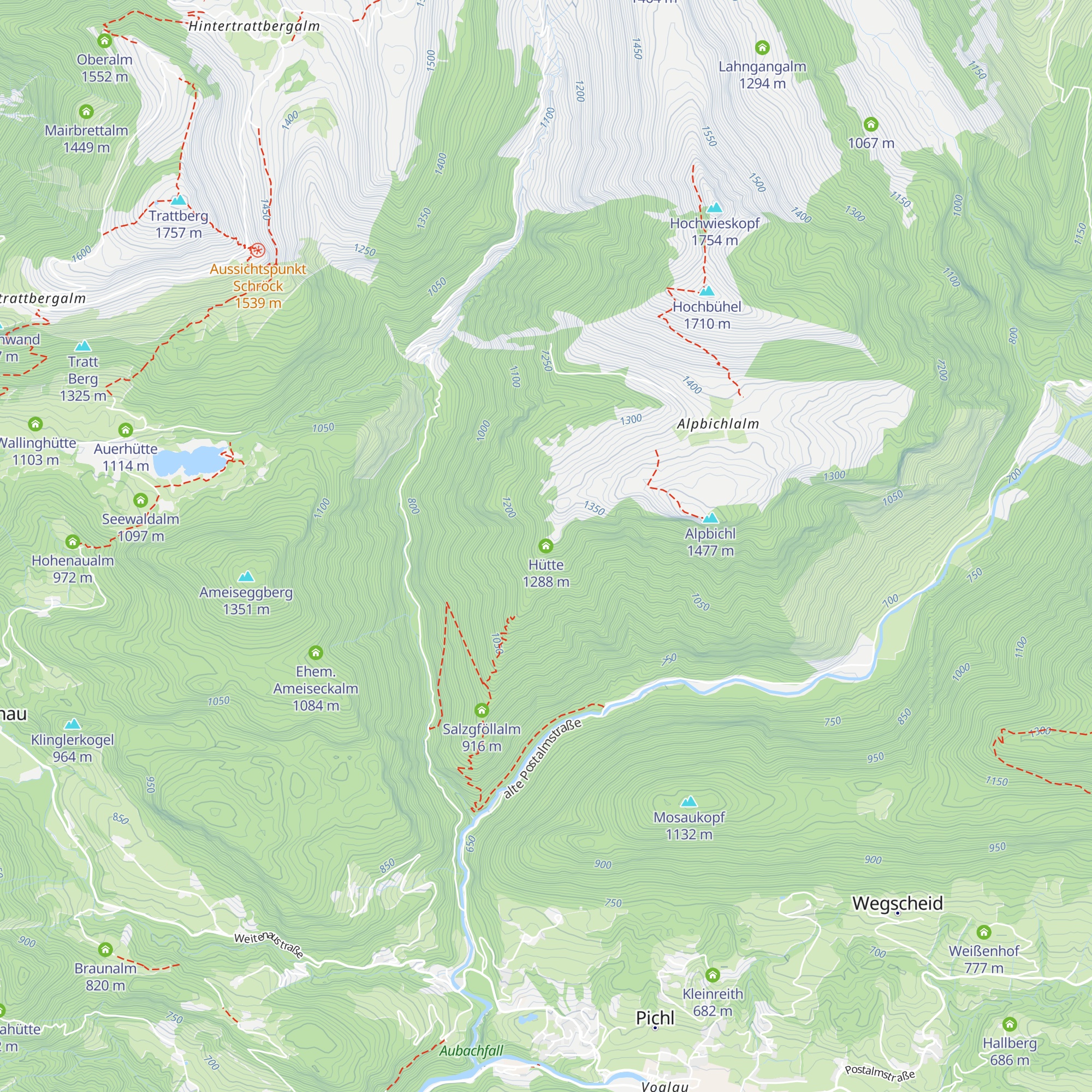Hütte map