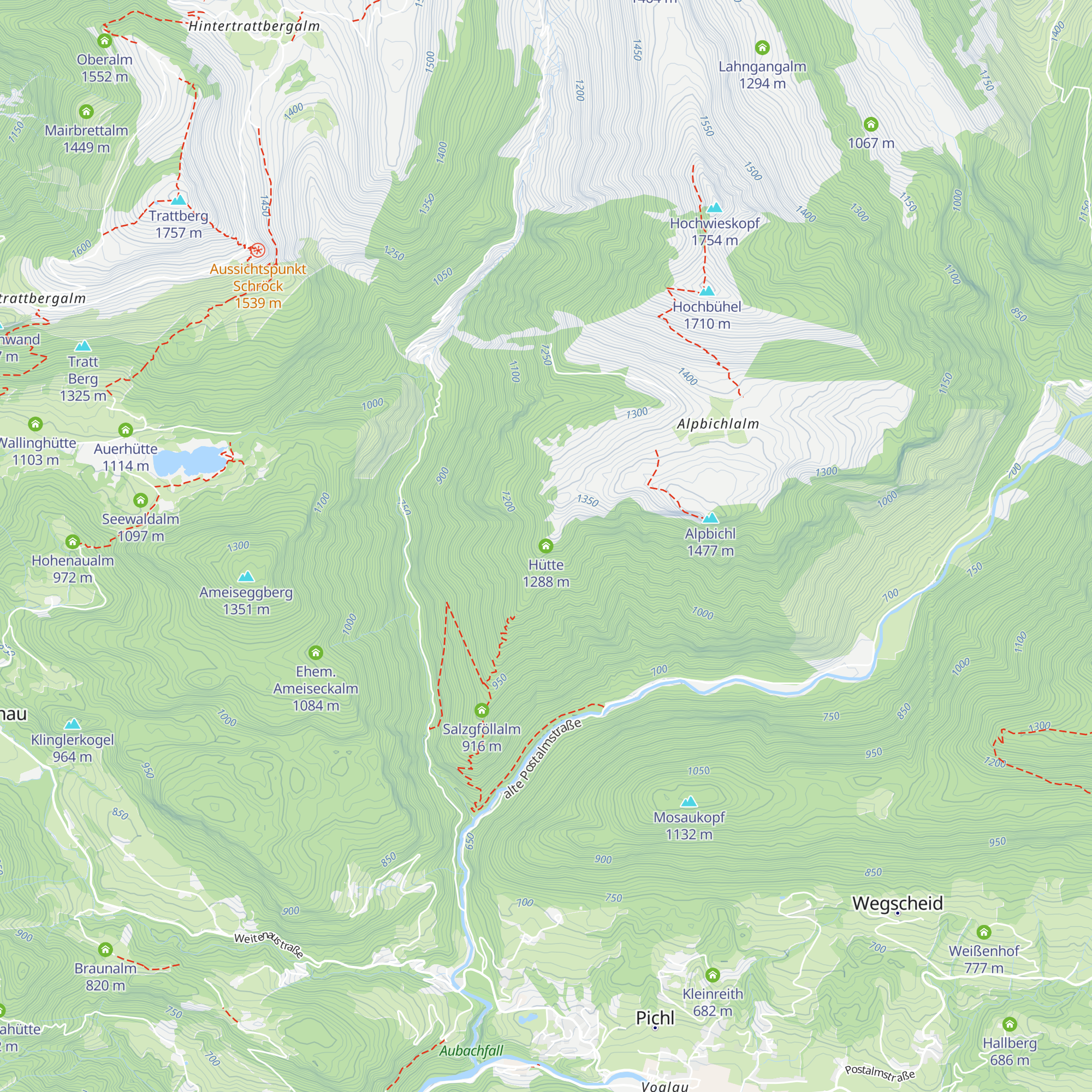 Hütte map