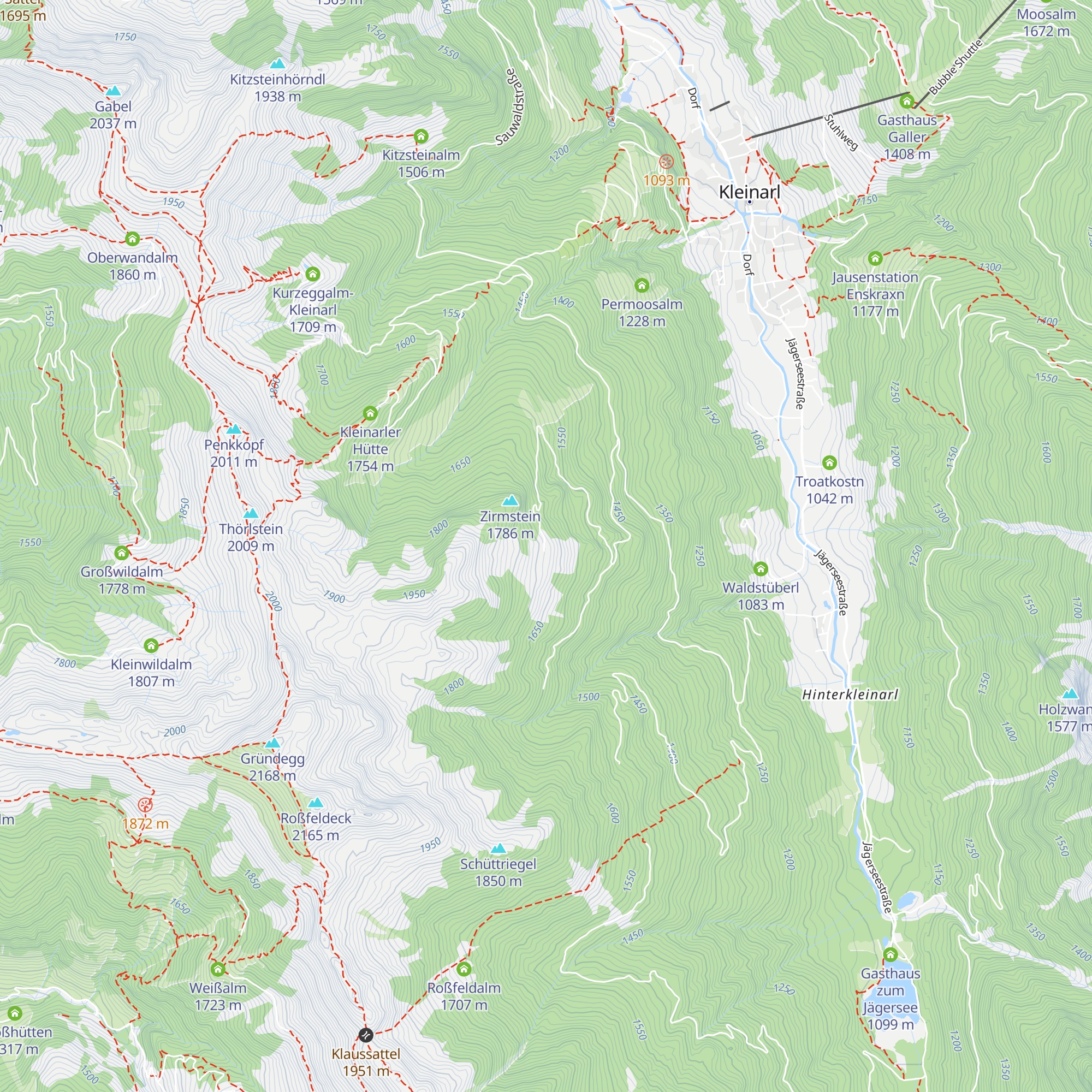 Vorderzirmeggalm map