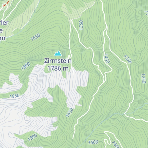 Map of Vorderzirmeggalm