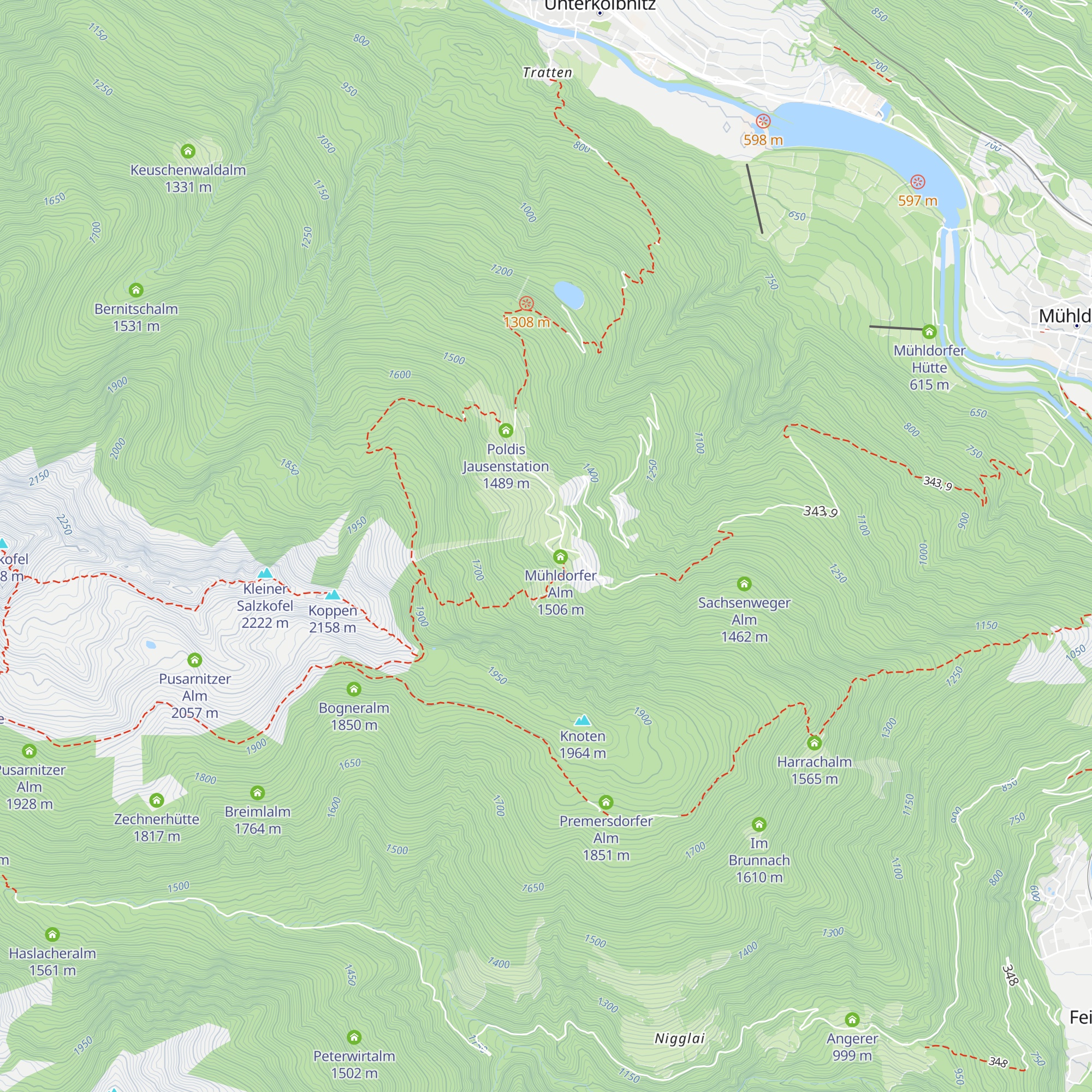 Klinghütte map