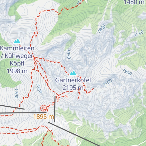 Map of Gartnerkofel