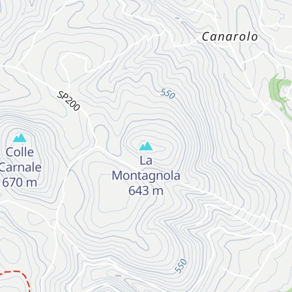 Map of La Montagnola