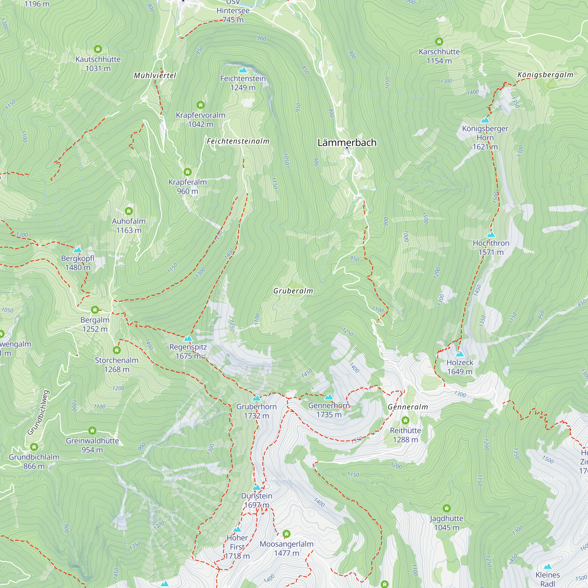 Grubenbachhütte map