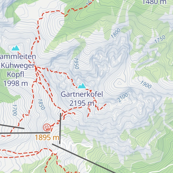 Map of Westlicher Gartnerkofelturm