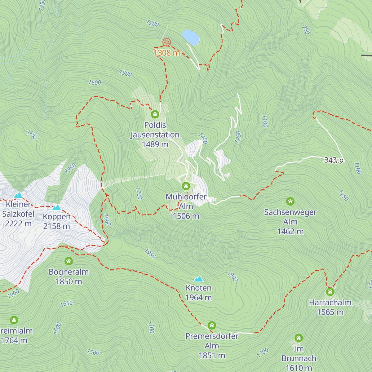 Mühldorfer Alm map