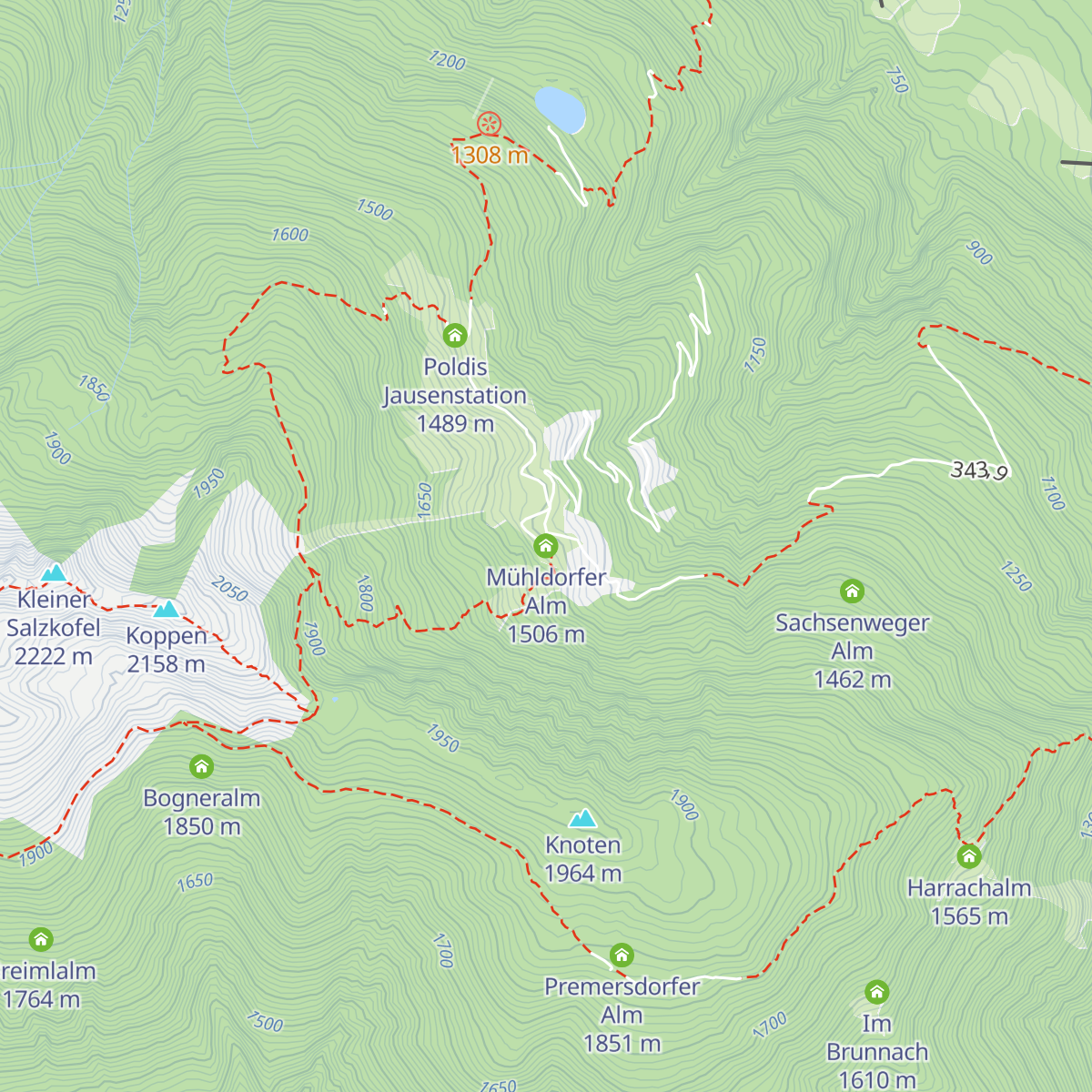 Mühldorfer Alm map