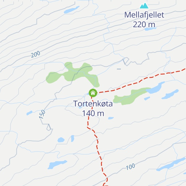 Map of Tortenkøta