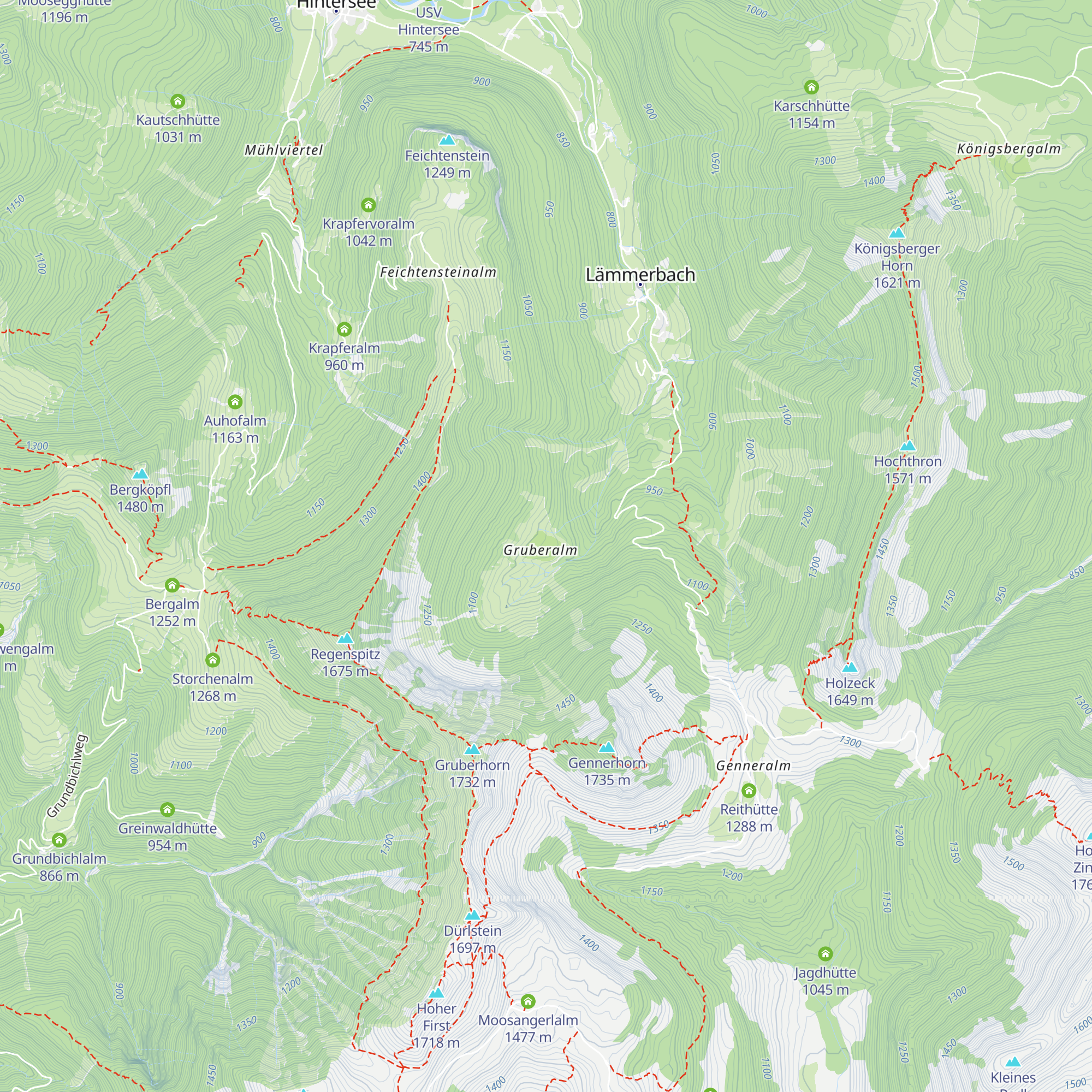 Hinterleitnhütte map