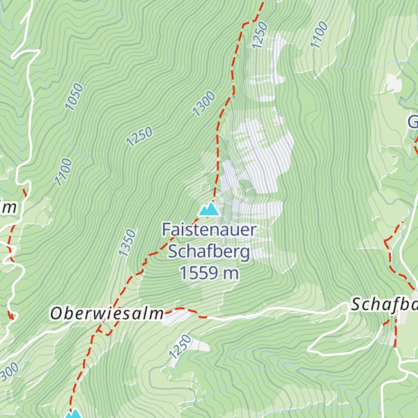 Map of Faistenauer Schafberg