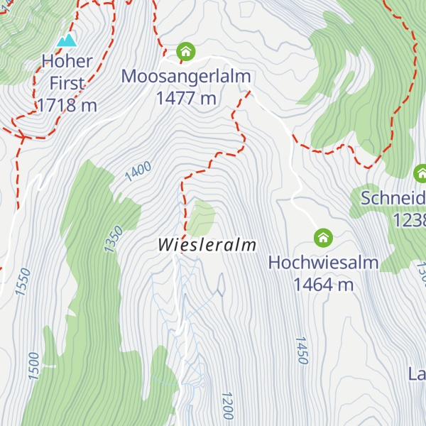 Map of Klein Wiesleralm