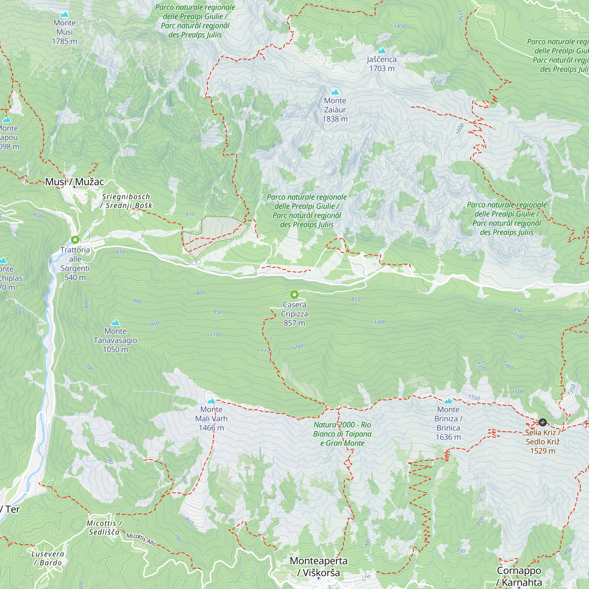Casera Cripizza map