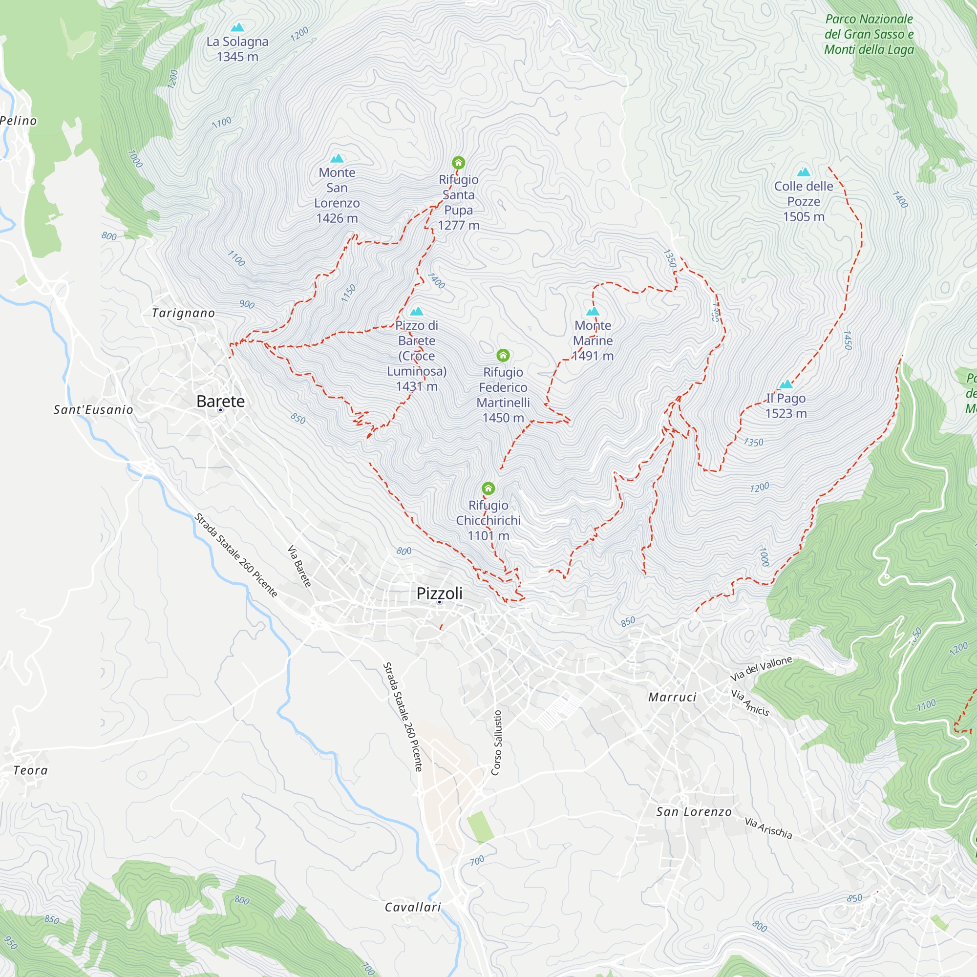 Rifugio Chicchirichi map