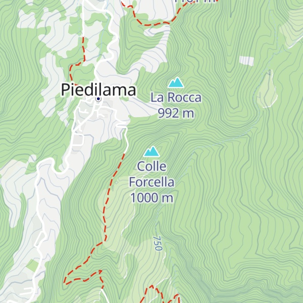 Map of Colle Forcella
