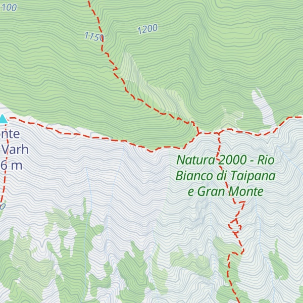 Map of Monte Testa Grande / Veliki Vrh