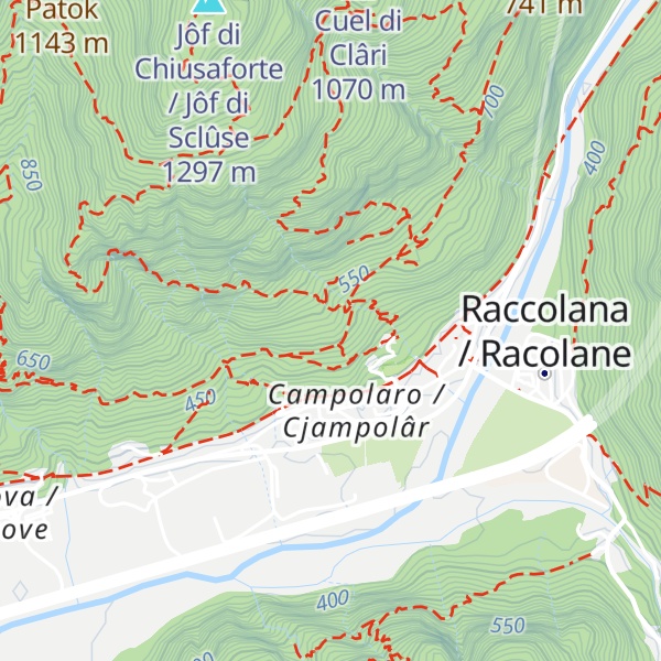 Map of Stâli dal Matie