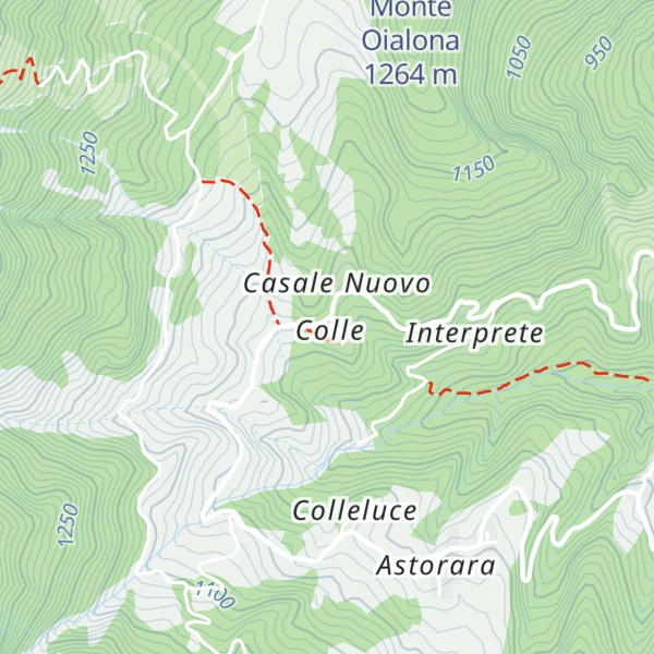 Map of Rifugio Colle Montegallo tappa GAS