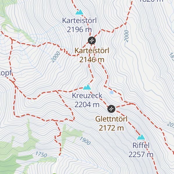 Map of Kreuzeck