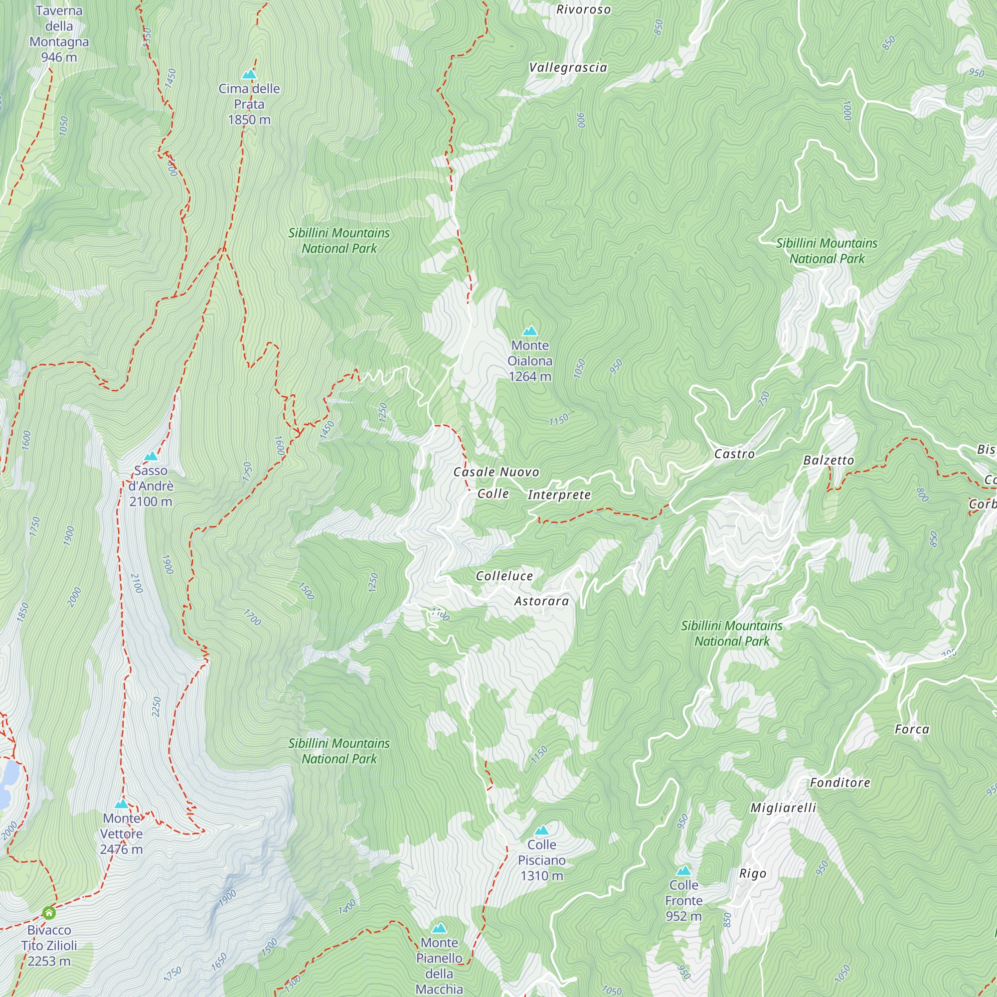 Rifugio Sottovento map