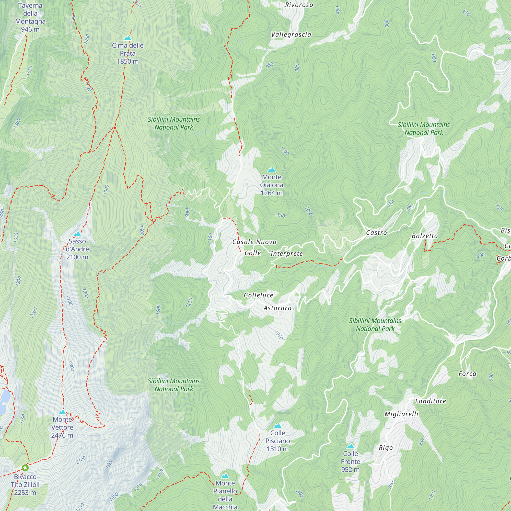 Rifugio Sottovento map