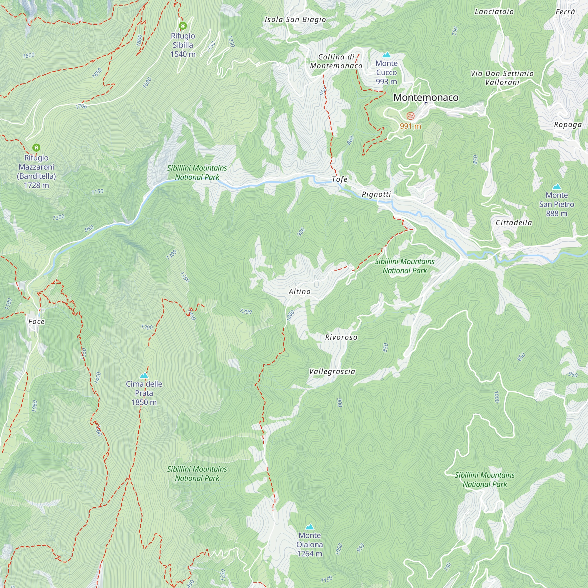 Rifugio Altino map