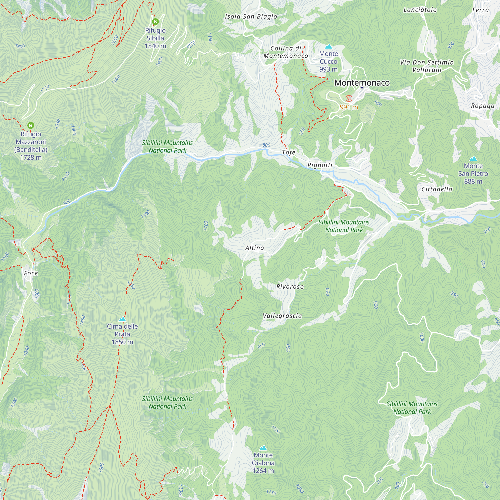Rifugio Altino map