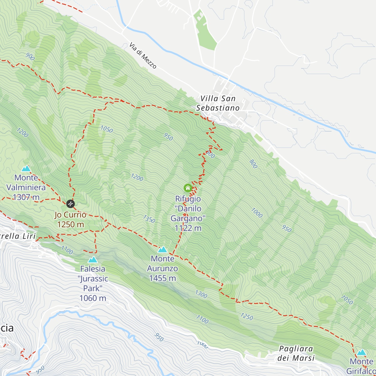 Rifugio "Danilo Gargano" map