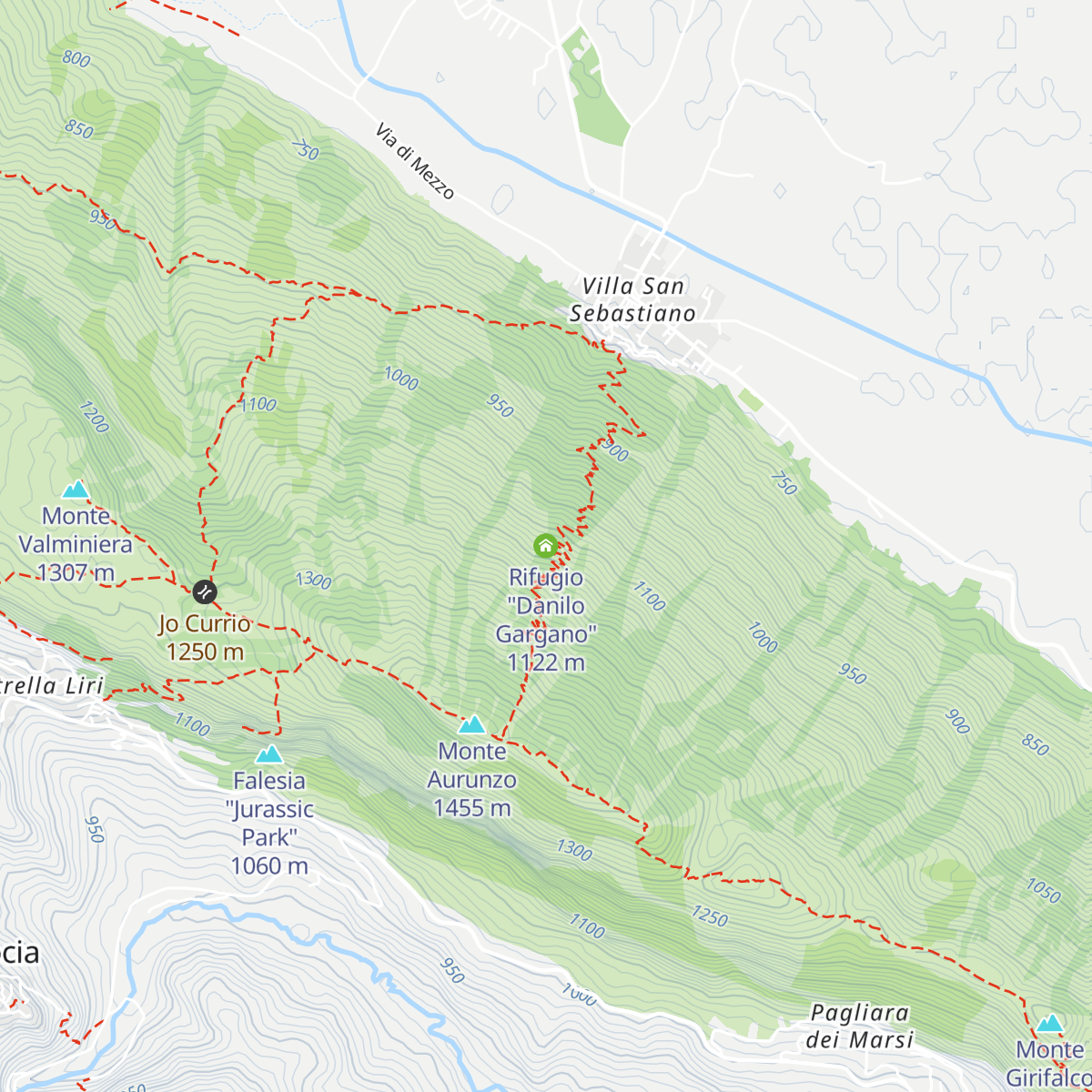 Rifugio "Danilo Gargano" map