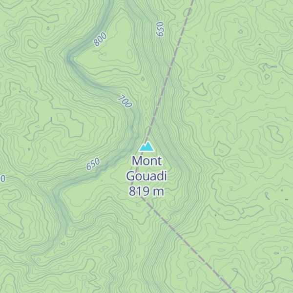 Map of Mont Gouadi