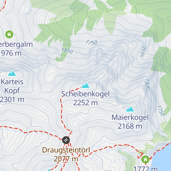 Map of Scheibenkogel