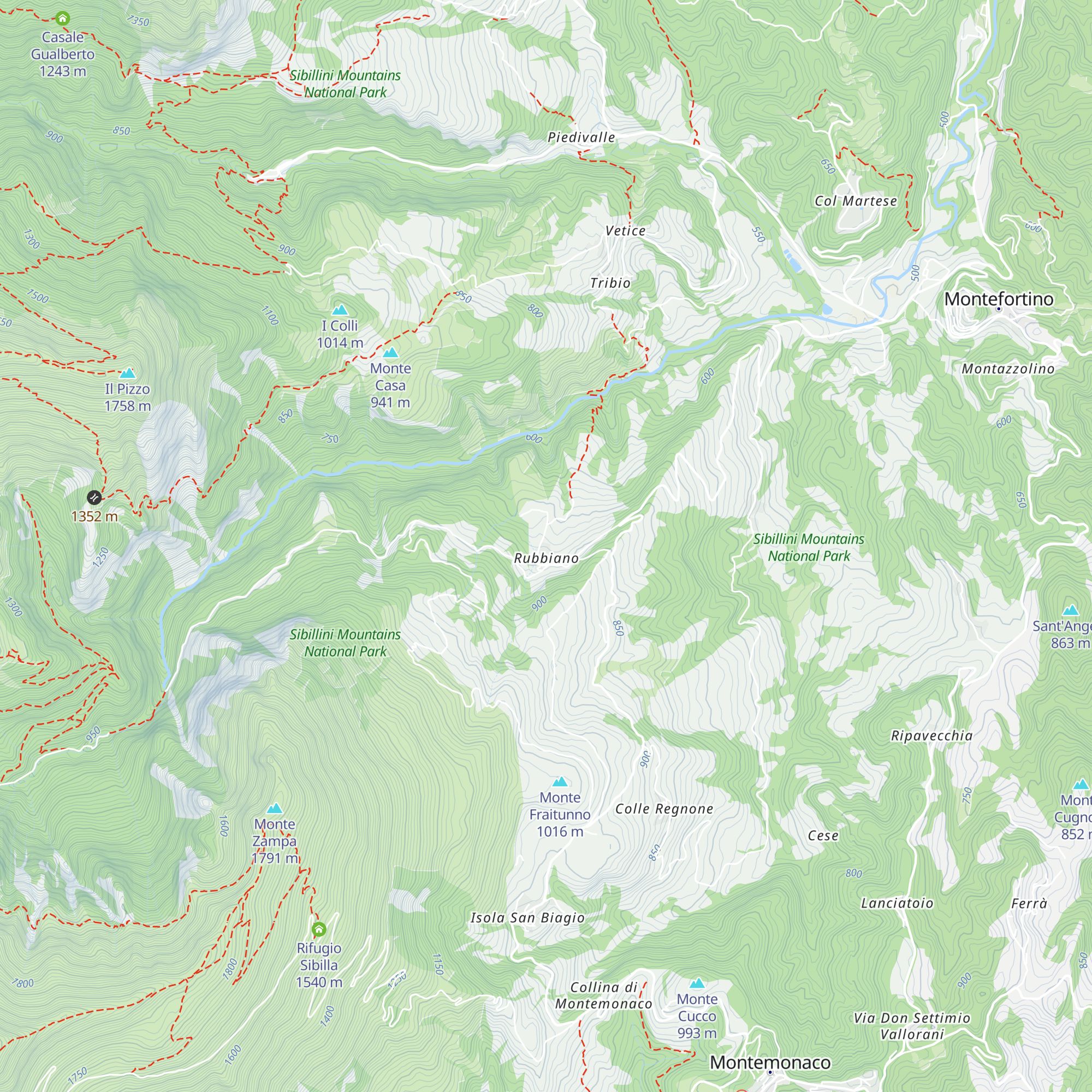 Rifugio Rubbiano map
