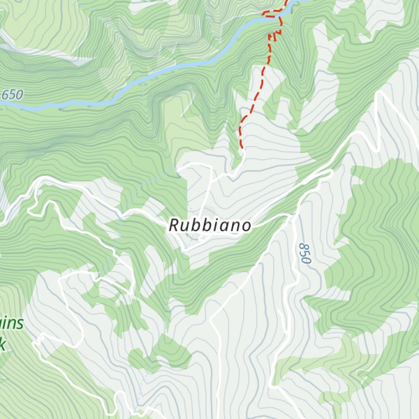Map of Rifugio Rubbiano
