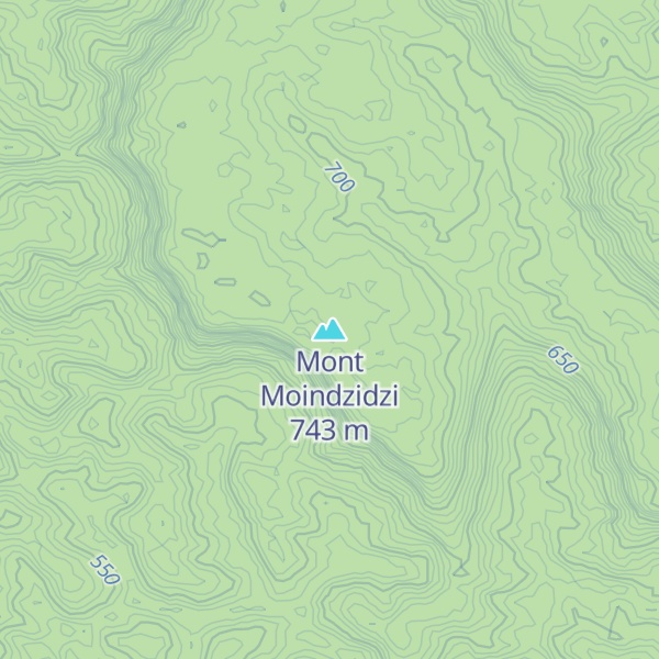 Map of Mont Moindzidzi