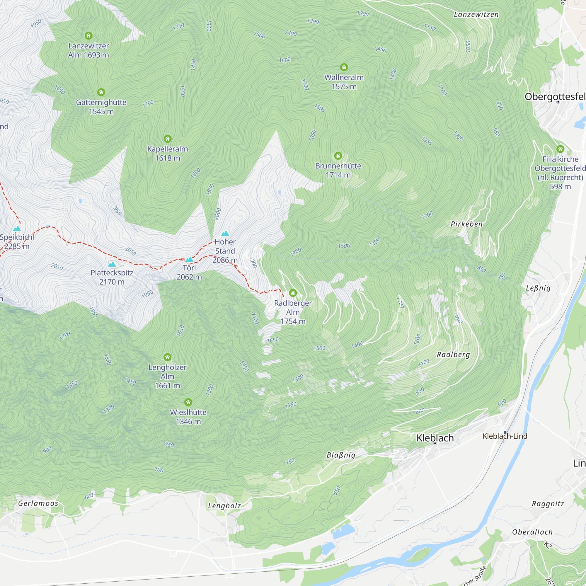 Radlberger Alm map
