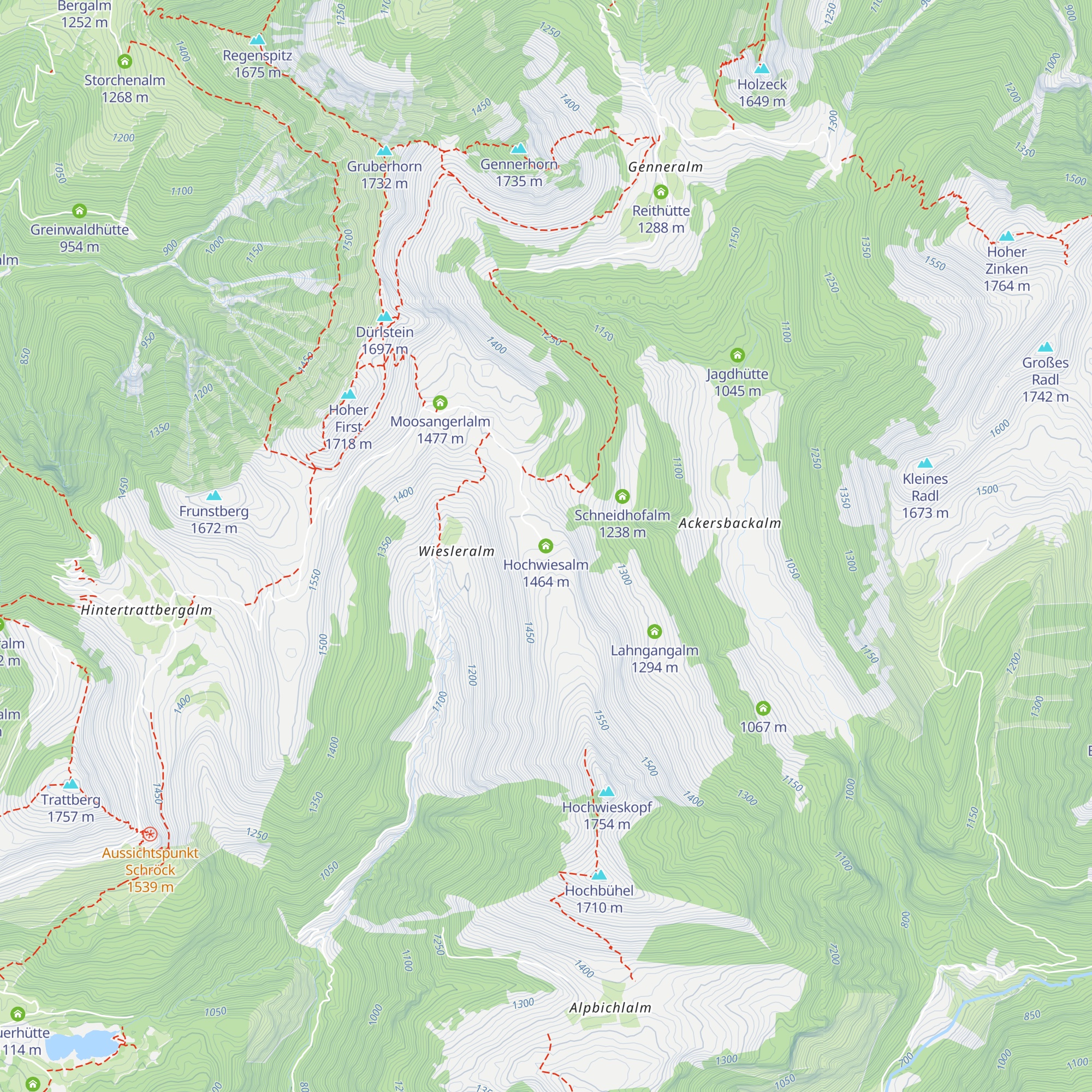 Hochwiesalm map