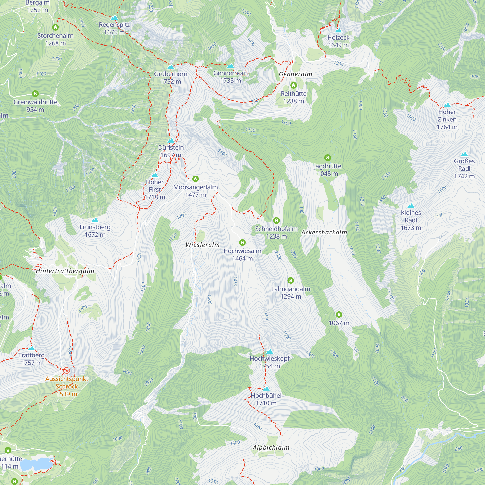 Hochwiesalm map