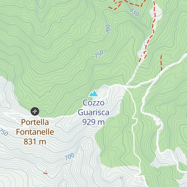 Map of Cozzo Guarisca