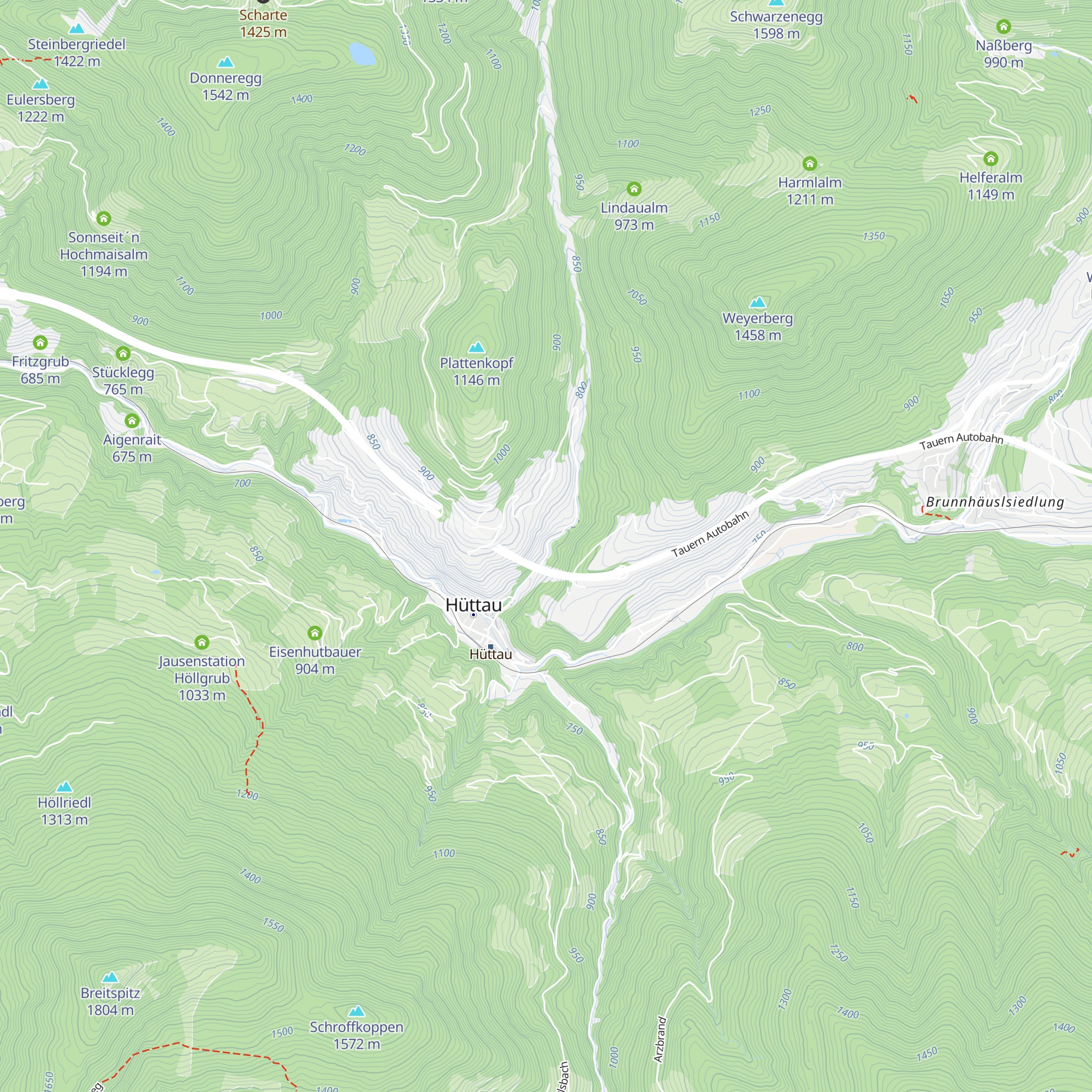 Besucherbergwerk Kupferzeche Hüttau map