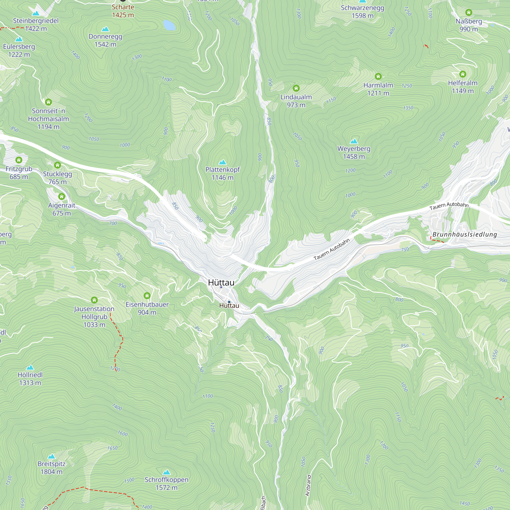 Besucherbergwerk Kupferzeche Hüttau map