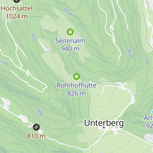 Map of Rohrhofhütte