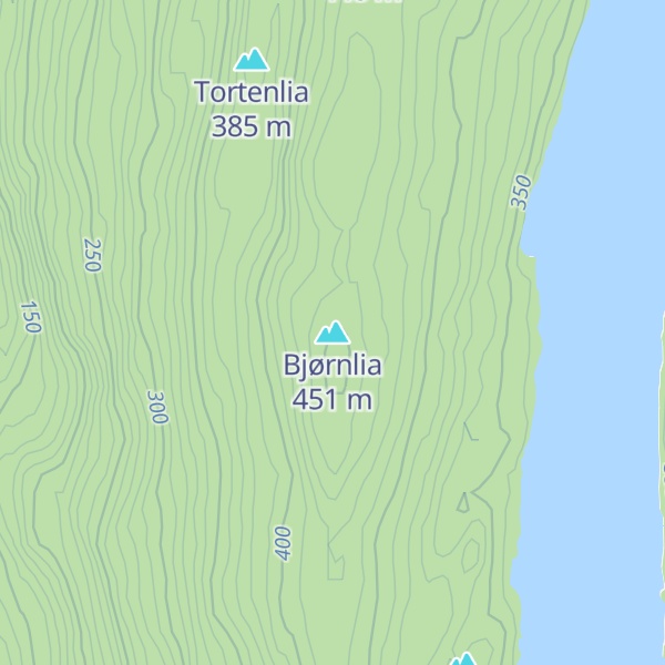 Map of Bjørnlia