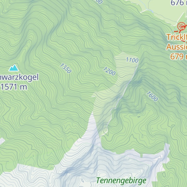 Map of Schwarzkogelhütte