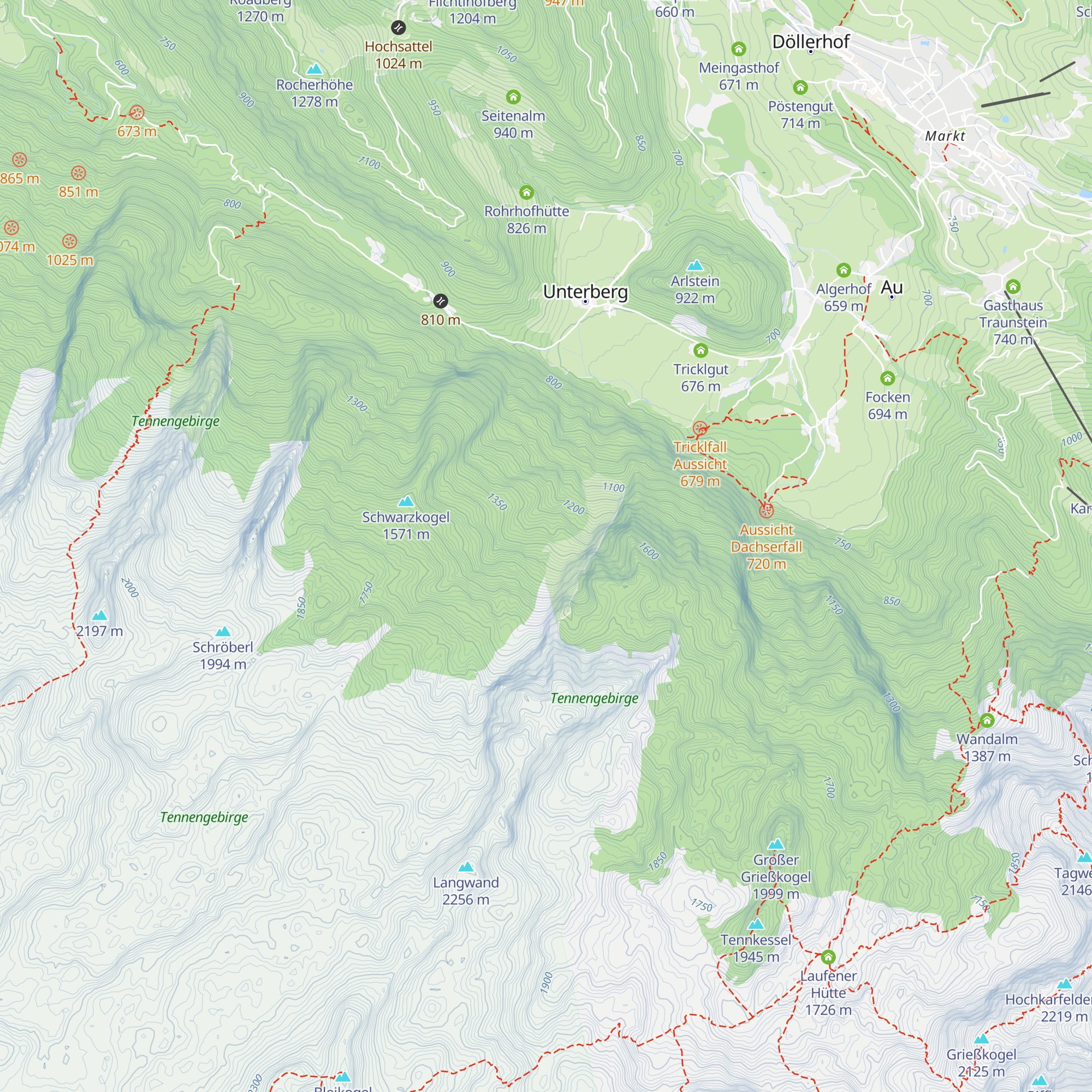 Schwarzkogelhütte map