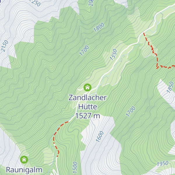 Map of Zandlacher Hütte