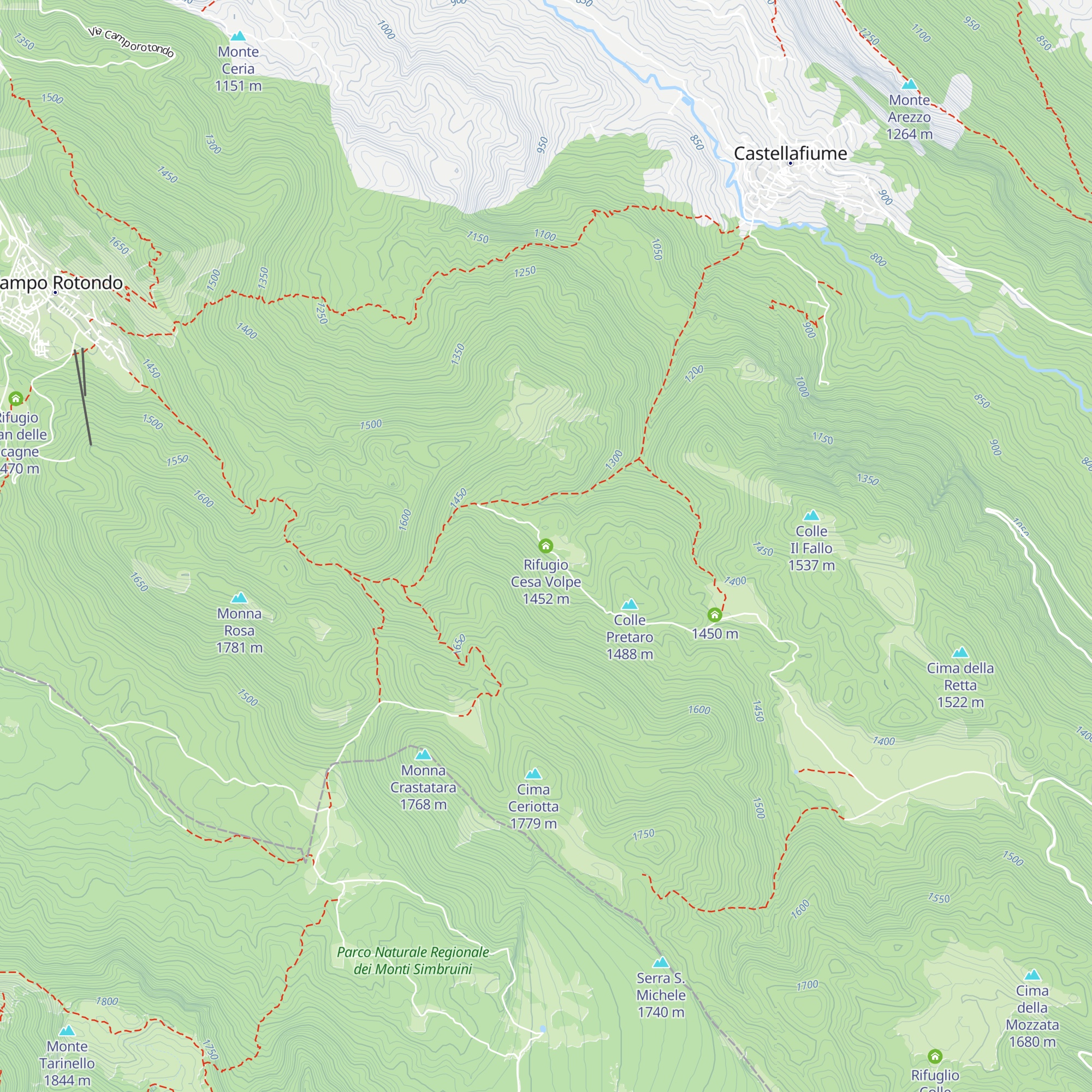 Rifugio Cesa Volpe map