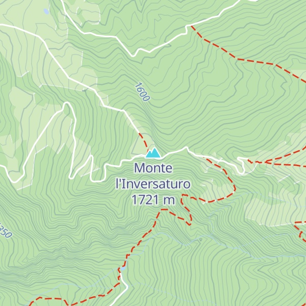 Map of Monte l'Inversaturo