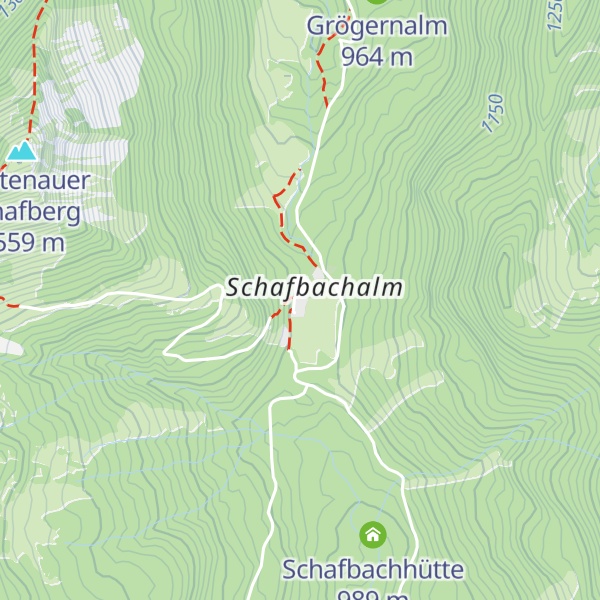Map of Schafbachalm