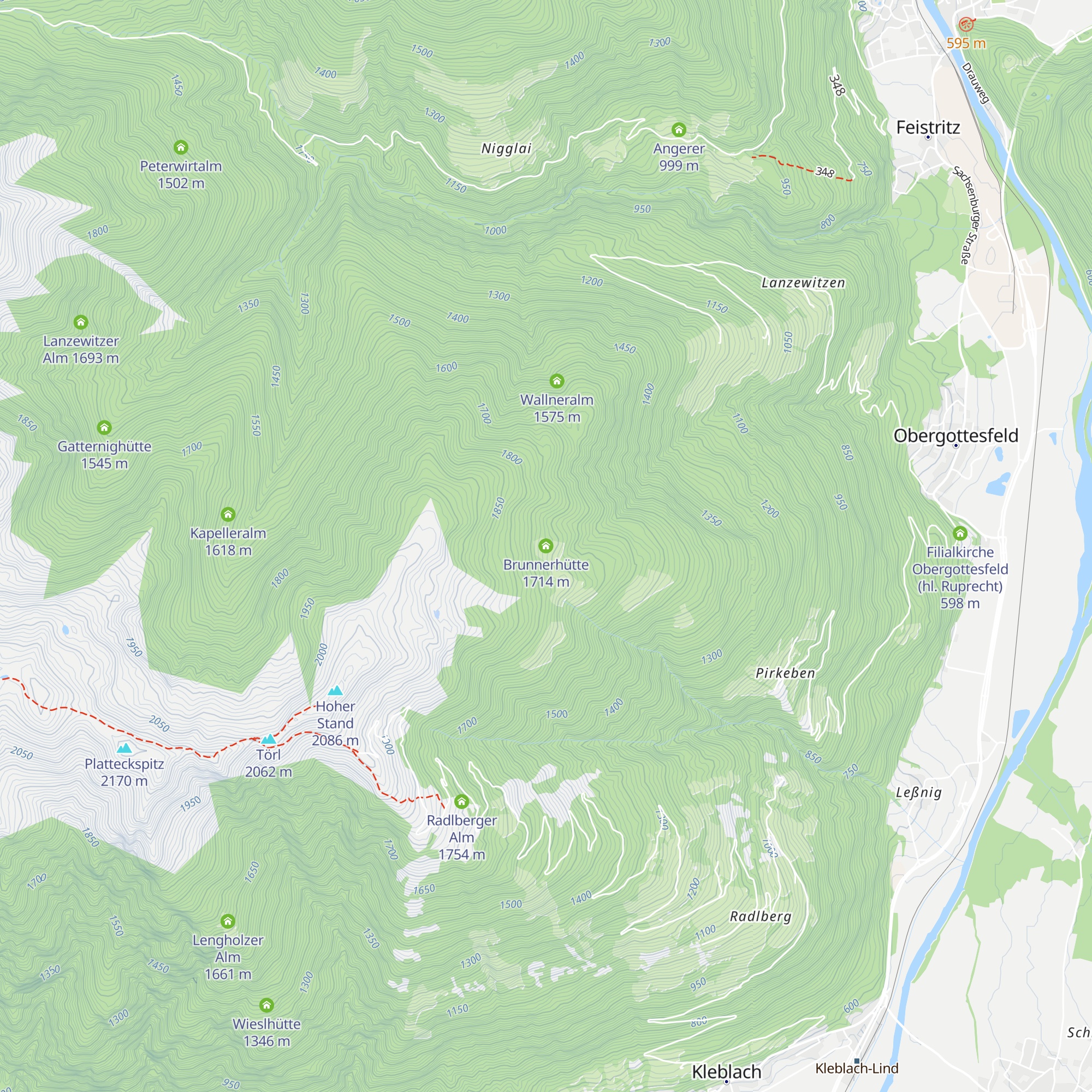 Brunnerhütte map